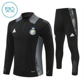 Al Nassr Dětské Tréninkový Mikina Čtvrt Zip 2024-25 Černá